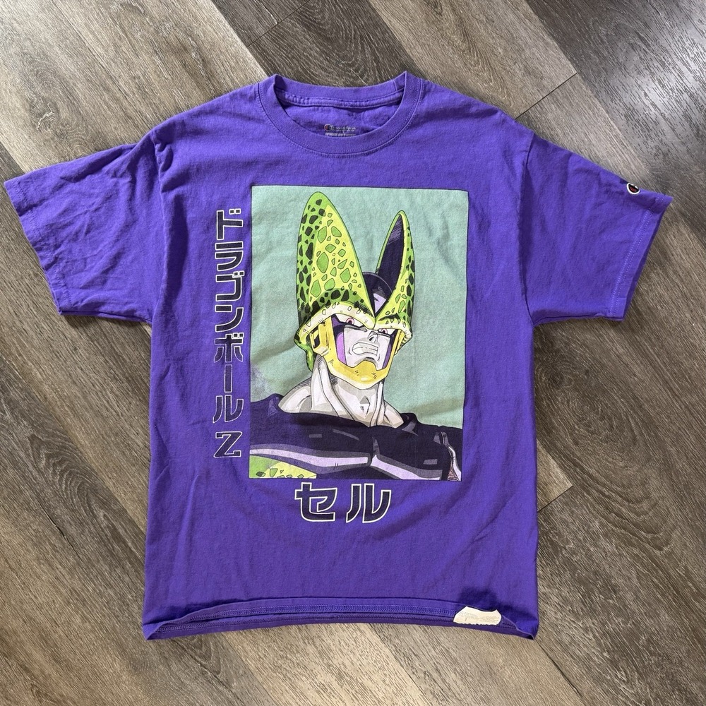 Champion x Dragon Ball Z Cell Graphic Logo T Shirt Men's Size Medium